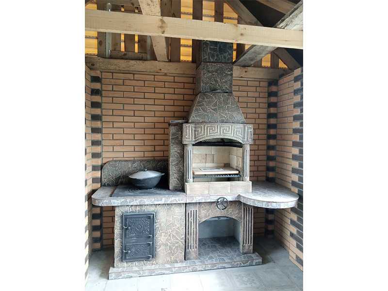 Печь-Барбекю С Грилем Для Беседки, Летней Кухни № 15 - 27