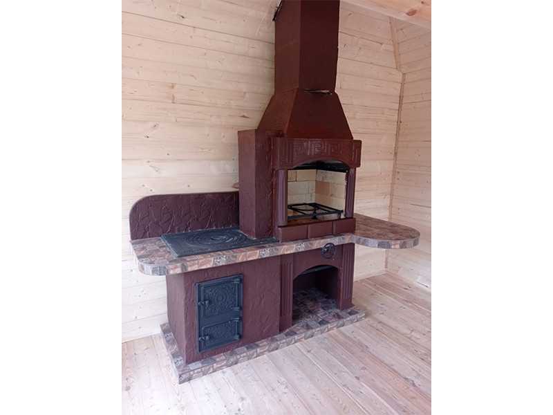 Печь-Барбекю С Грилем Для Беседки, Летней Кухни № 15 - 28