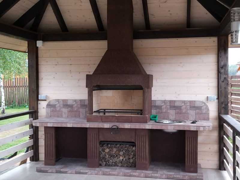 Печь-Барбекю С Грилем Для Беседки, Летней Кухни № 16 - 4