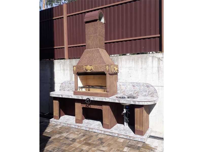 Печь-Барбекю С Грилем Для Беседки, Летней Кухни № 16 - 8