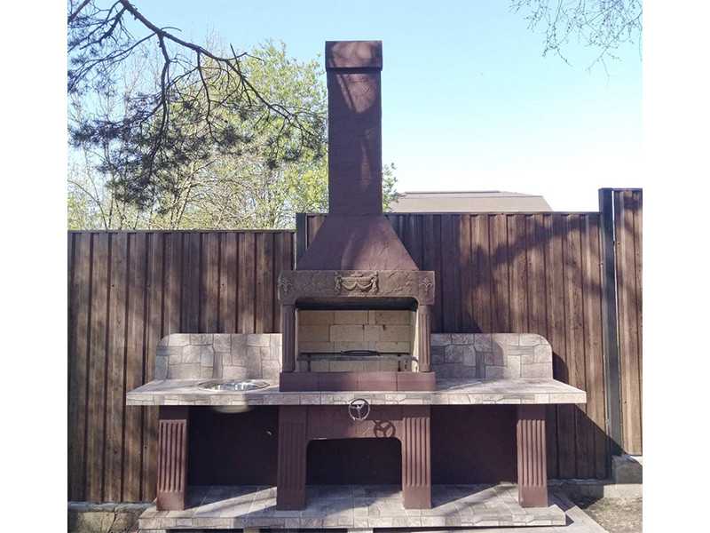 Печь-Барбекю С Грилем Для Беседки, Летней Кухни № 16 - 15