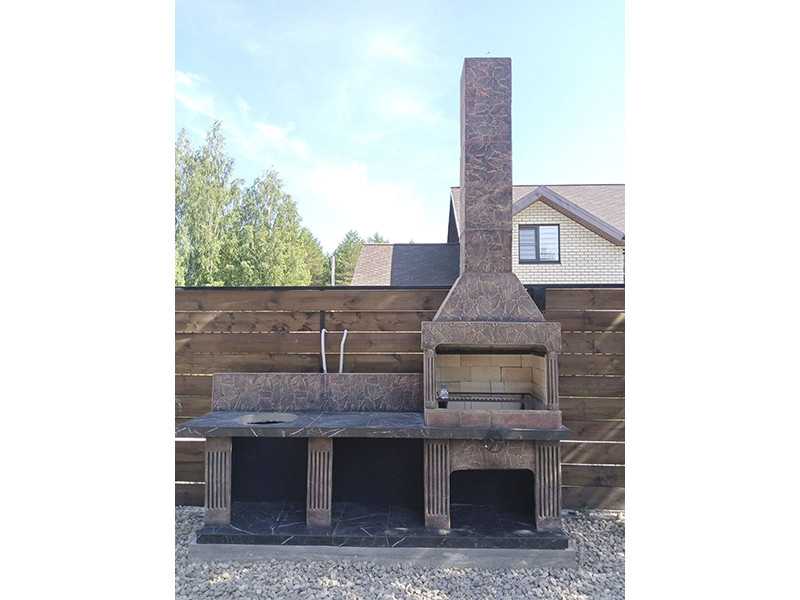 Печь-Барбекю С Грилем Для Беседки, Летней Кухни № 16 - 16