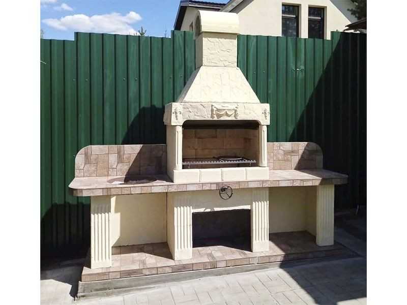 Печь-Барбекю С Грилем Для Беседки, Летней Кухни № 16 - 6