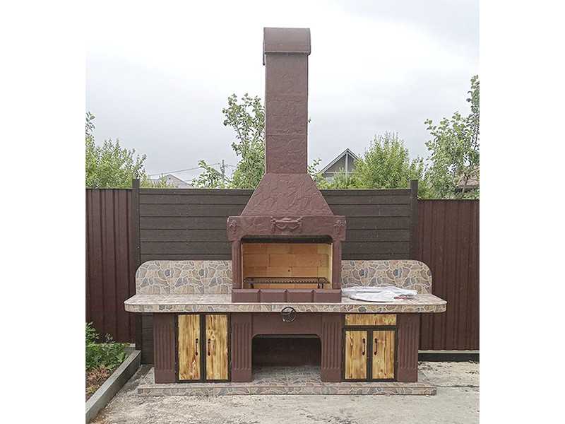 Печь-Барбекю С Грилем Для Беседки, Летней Кухни № 16 - 17