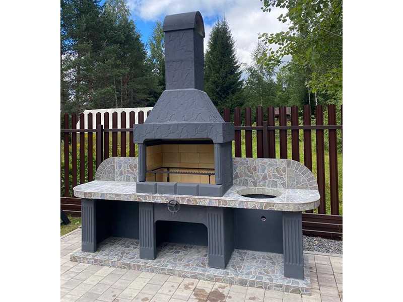 Печь-Барбекю С Грилем Для Беседки, Летней Кухни № 16 - 21