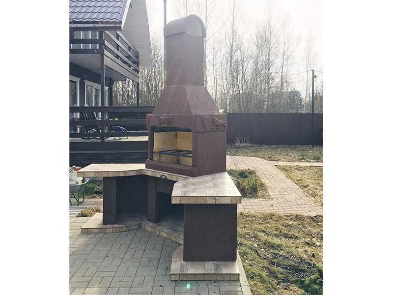 Угловая Печь-Барбекю С Грилем Для Беседки, Кухни № 18 - 10