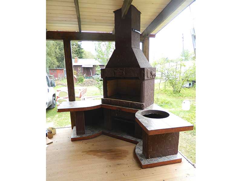 Угловая Печь-Барбекю С Грилем Для Беседки, Кухни № 18 - 13