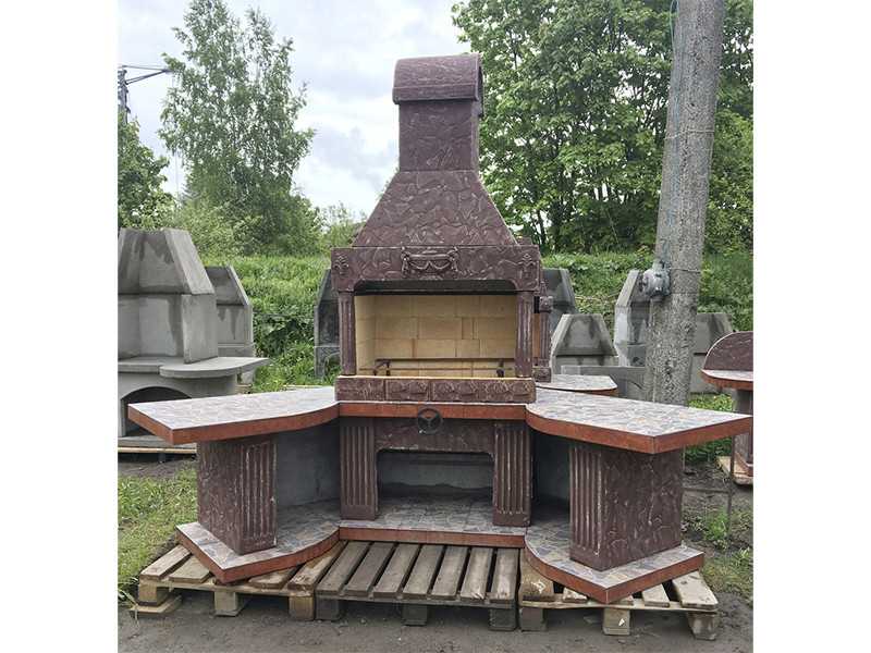 Угловая Печь-Барбекю С Грилем Для Беседки, Кухни № 18 - 8