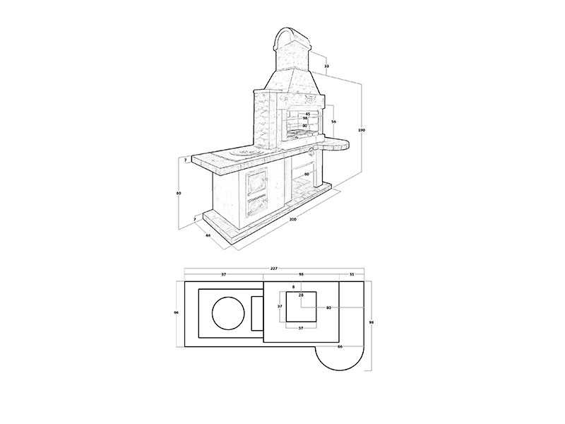 Печь-Барбекю С Плитой Для Беседки, Летней Кухни № 20 - 34