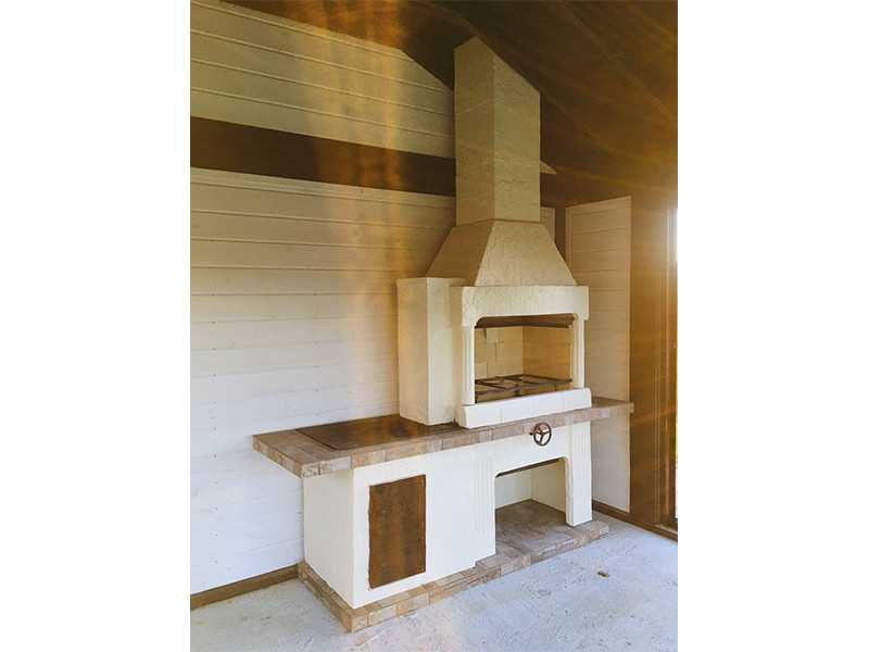 Печь-Барбекю С Плитой Для Беседки, Летней Кухни № 20 - 11