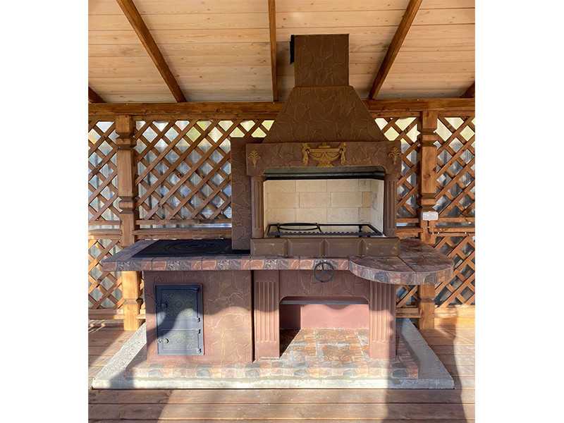 Печь-Барбекю С Плитой Для Беседки, Летней Кухни № 20 - 3