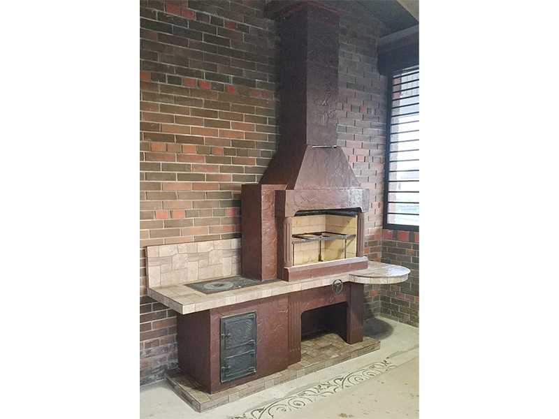 Печь-Барбекю С Плитой Для Беседки, Летней Кухни № 20 - 16