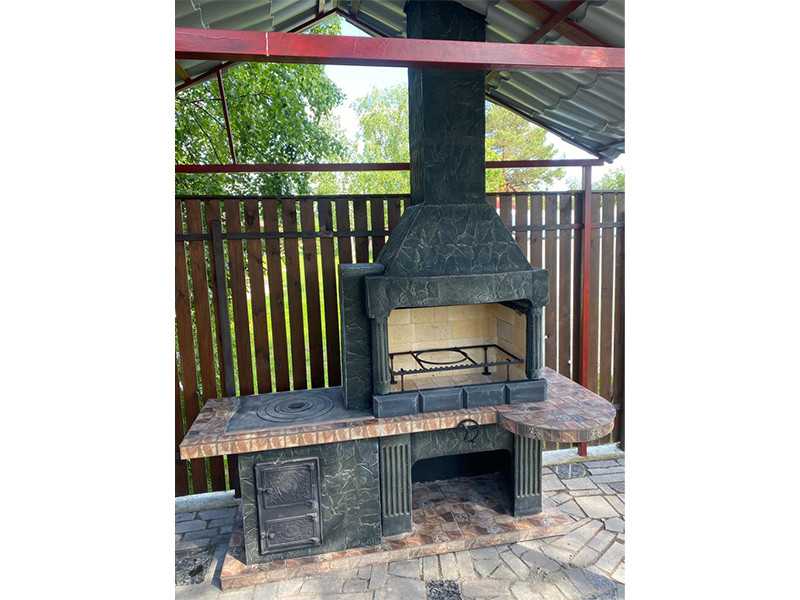 Печь-Барбекю С Плитой Для Беседки, Летней Кухни № 20 - 19