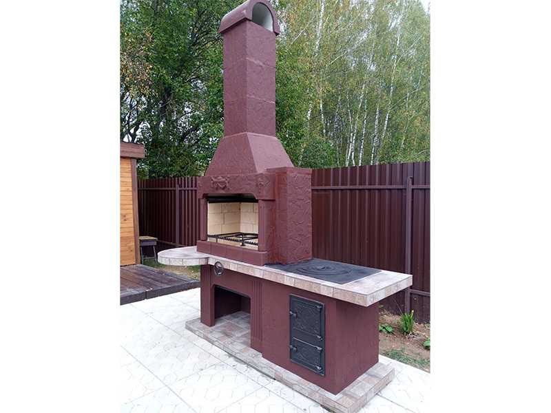 Печь-Барбекю С Плитой Для Беседки, Летней Кухни № 20 - 20