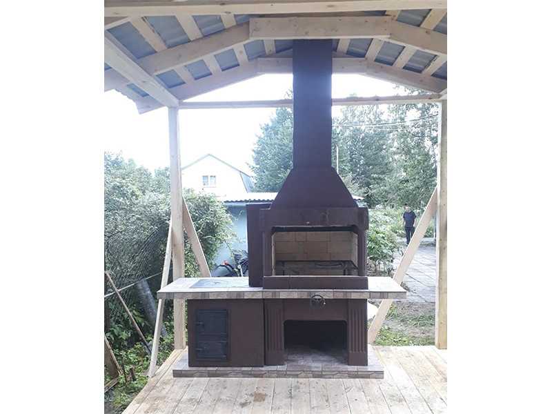 Печь-Барбекю С Плитой Для Беседки, Летней Кухни № 20 - 21