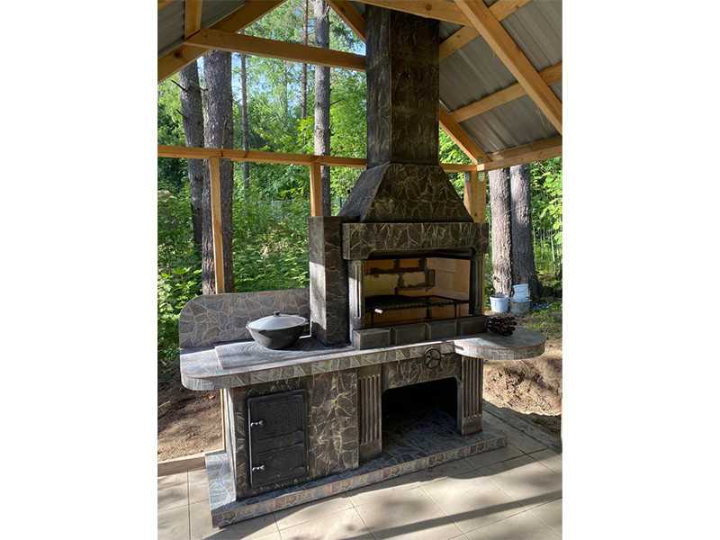 Печь-Барбекю С Плитой Для Беседки, Летней Кухни № 20 - 22