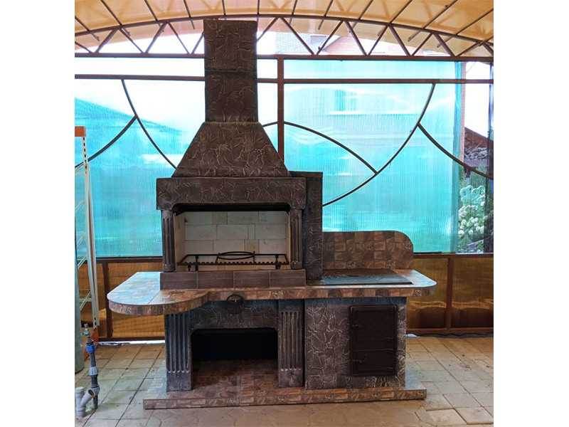 Печь-Барбекю С Плитой Для Беседки, Летней Кухни № 20 - 8