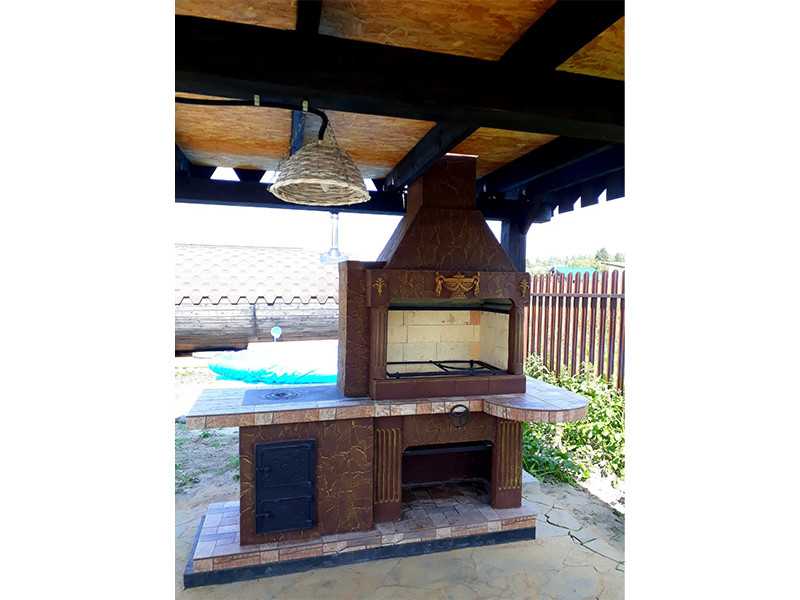 Печь-Барбекю С Плитой Для Беседки, Летней Кухни № 20 - 24