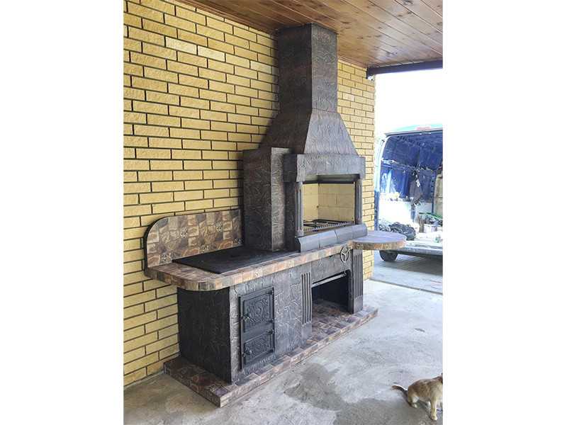 Печь-Барбекю С Плитой Для Беседки, Летней Кухни № 20 - 25