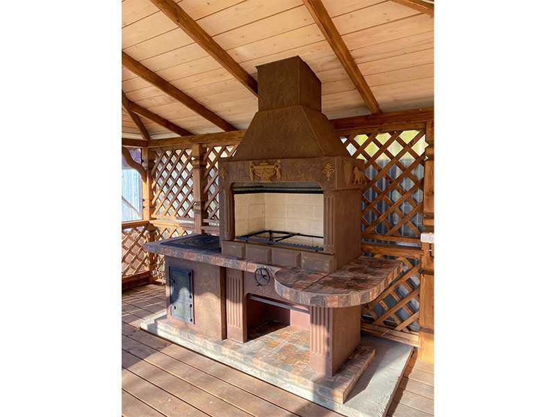 Печь-Барбекю С Плитой Для Беседки, Летней Кухни № 20 - 30