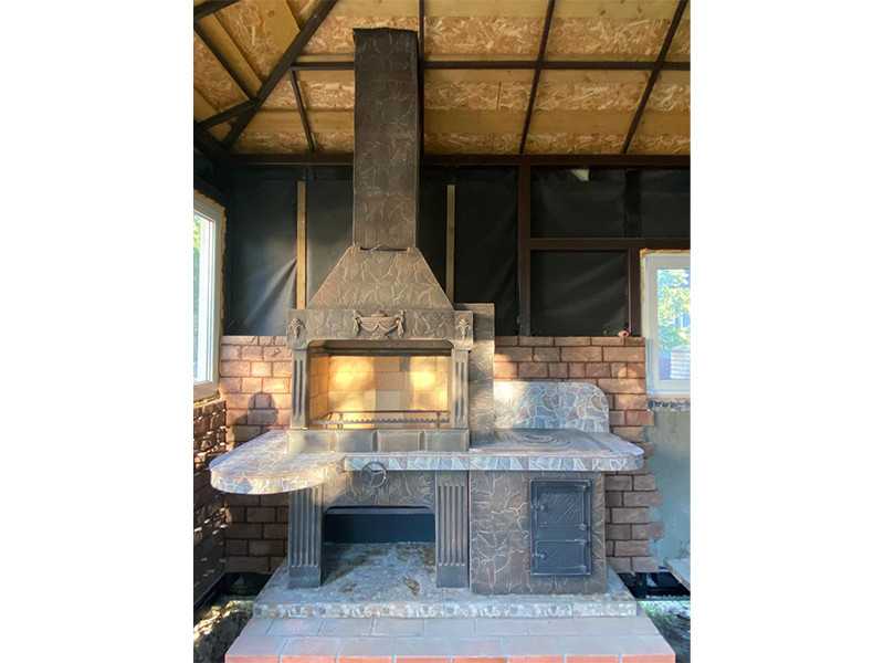 Печь-Барбекю С Плитой Для Беседки, Летней Кухни № 20 - 31