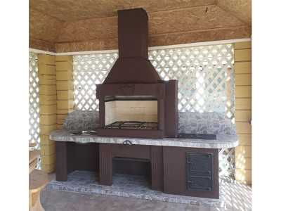 Печь-Барбекю С Грилем Для Беседки, Летней Кухни № 21 - 1 2