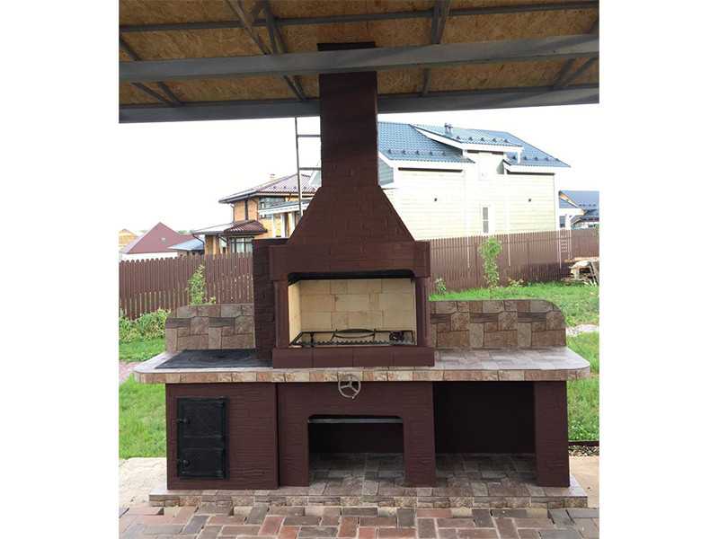 Печь-Барбекю С Грилем Для Беседки, Летней Кухни № 21 - 9