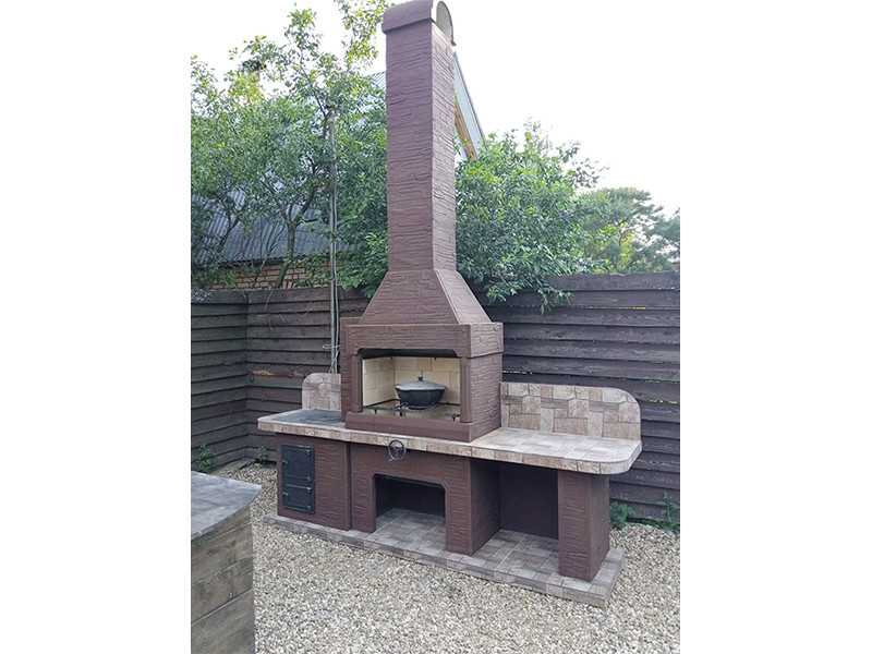 Печь-Барбекю С Грилем Для Беседки, Летней Кухни № 21 - 11