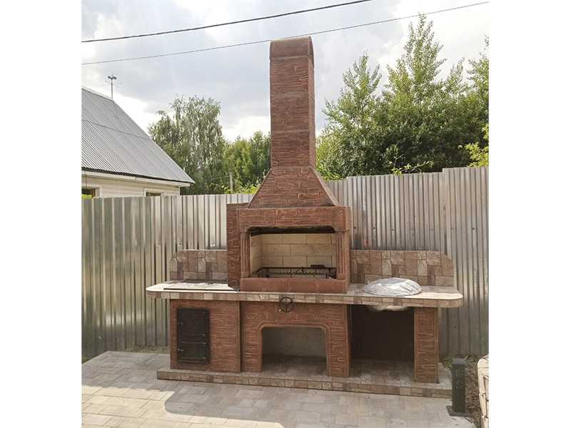 Печь-Барбекю С Грилем Для Беседки, Летней Кухни № 21 - 14