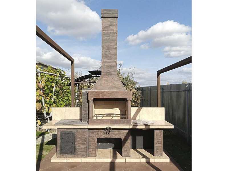 Печь-Барбекю С Грилем Для Беседки, Летней Кухни № 21 - 15