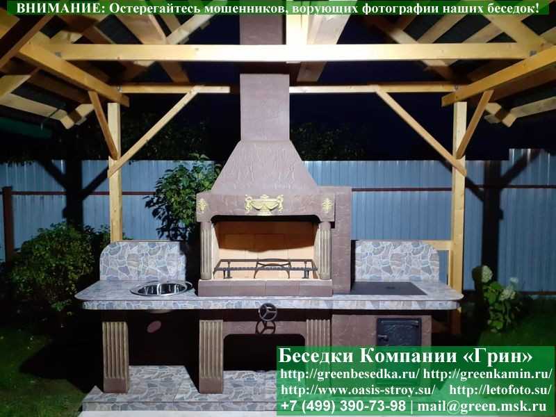 Печь-Барбекю С Грилем Для Беседки, Летней Кухни № 21 - 7