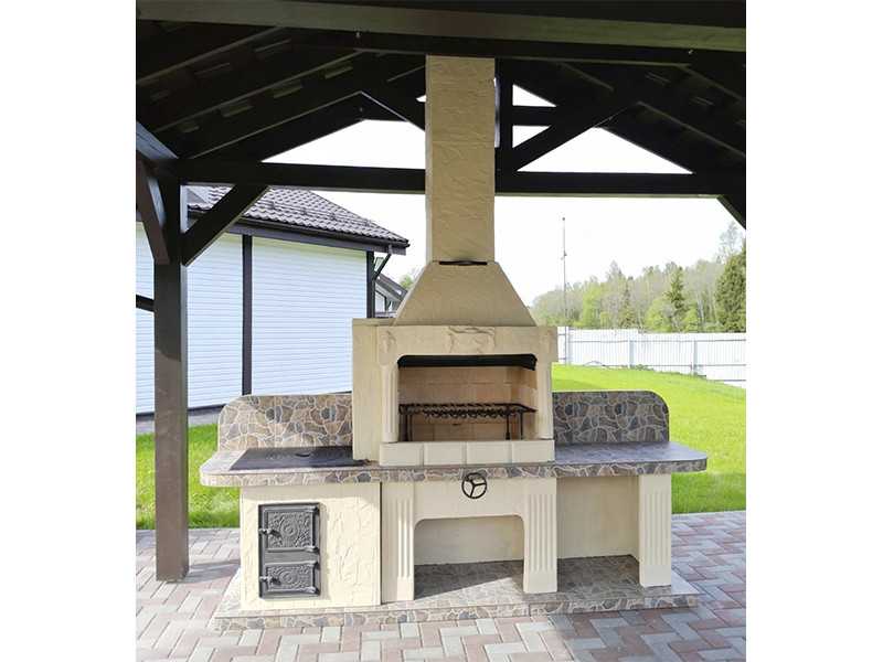 Печь-Барбекю С Грилем Для Беседки, Летней Кухни № 21 - 10