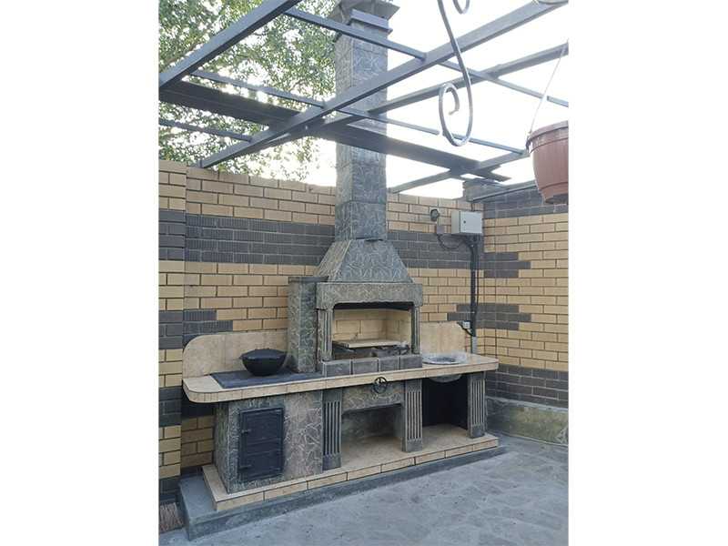 Печь-Барбекю С Грилем Для Беседки, Летней Кухни № 21 - 17