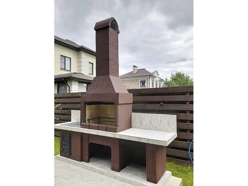 Печь-Барбекю С Грилем Для Беседки, Летней Кухни № 21 - 18