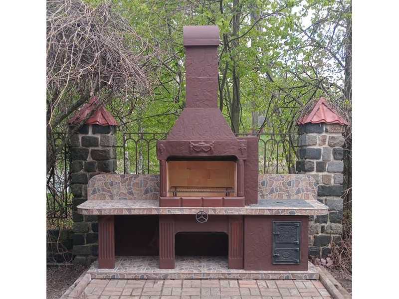 Печь-Барбекю С Грилем Для Беседки, Летней Кухни № 21 - 12