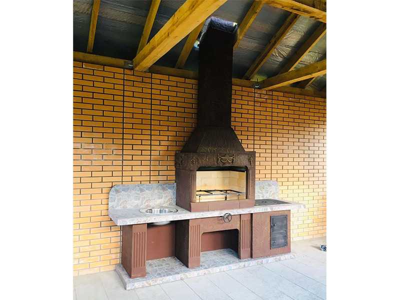 Печь-Барбекю С Грилем Для Беседки, Летней Кухни № 21 - 22