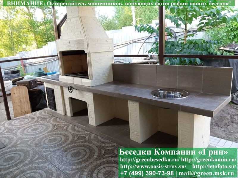 Печь-Барбекю С Грилем Для Беседки, Летней Кухни № 22 - 9