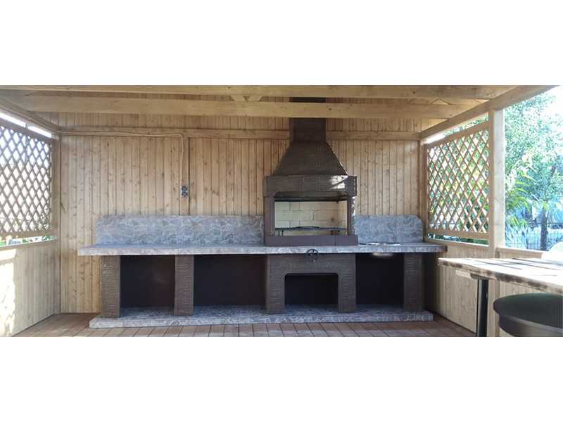 Печь-Барбекю С Грилем Для Беседки, Летней Кухни № 22 - 11