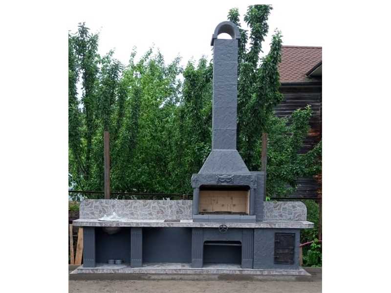 Печь-Барбекю С Грилем Для Беседки, Летней Кухни № 22 - 18