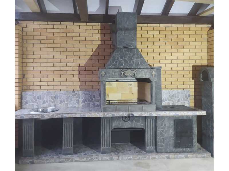 Печь-Барбекю С Грилем Для Беседки, Летней Кухни № 22 - 19