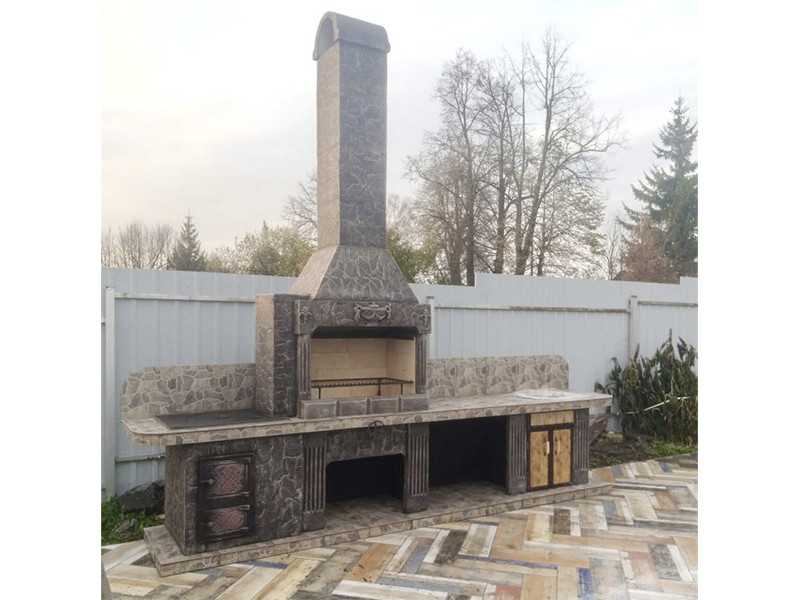 Печь-Барбекю С Грилем Для Беседки, Летней Кухни № 22 - 21