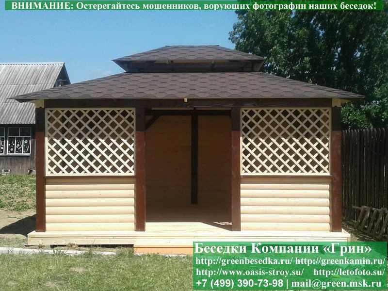 Японская Беседка Для Дачи 4х5. Вариант № 3 - 9