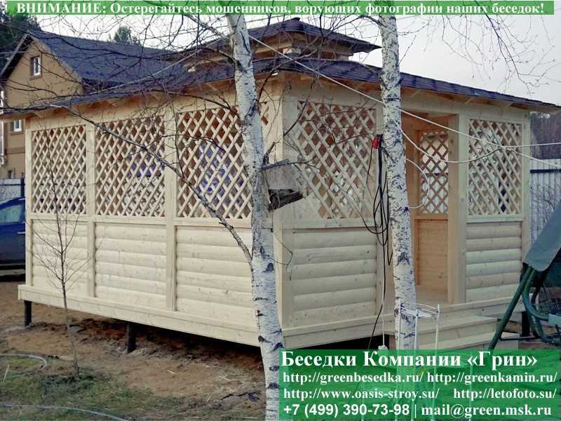 Японская Беседка Для Дачи 4х5. Вариант № 3 - 8