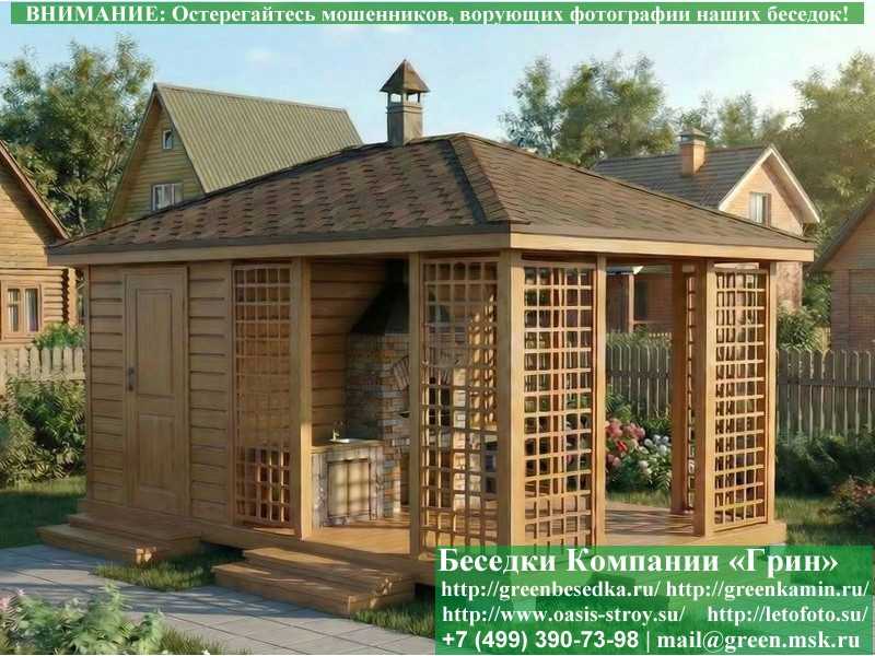 Летняя Беседка С Хозблоком, Сараем Для Дачи, Дома 3х5 - 12