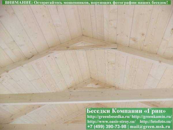 Глухая Имитация Под Кровлю В Беседку 3x4 - 1