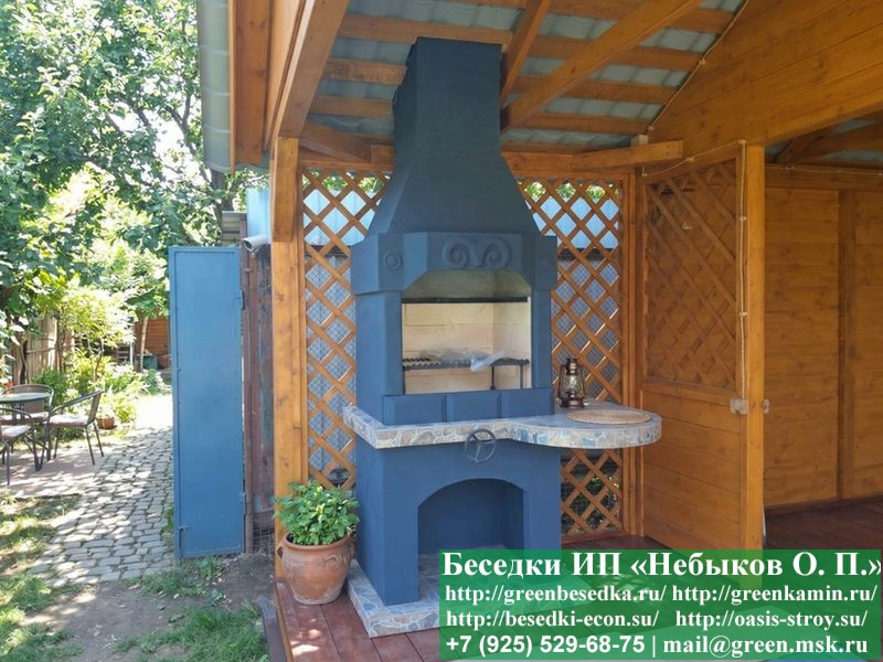 Беседка С Хозблоком Для Дачи, Дома 3х7. Вариант № 1  - 15