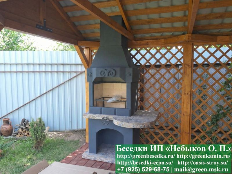 Беседка С Хозблоком Для Дачи, Дома 3х7. Вариант № 1  - 17