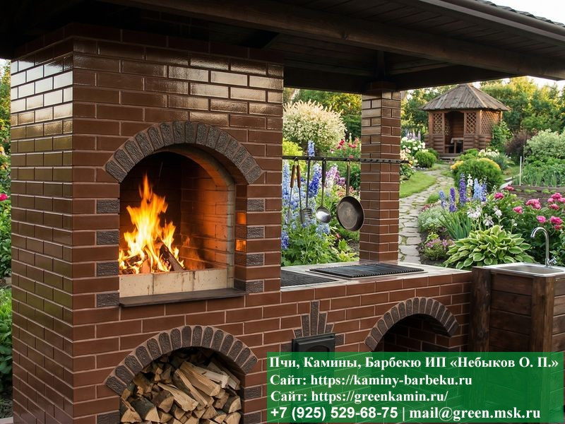 Мангал-Барбекю Из Кирпича Для Дачи, Дома № 4  - 5