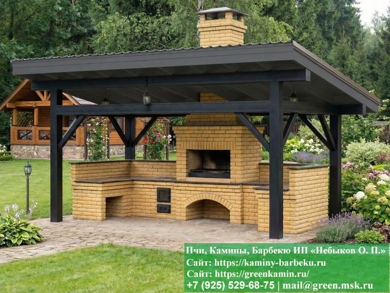 Комплекс Барбекю Из Кирпича Для Дачи И Дома  № 2  - 1