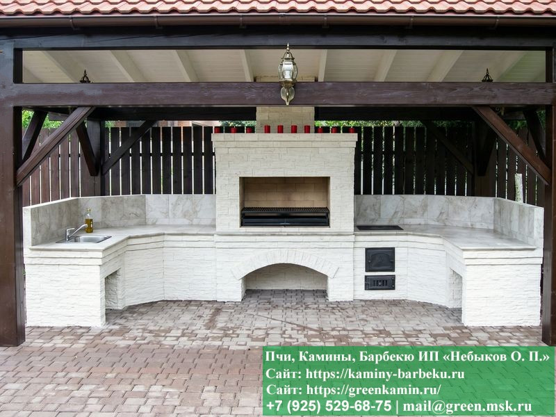 Комплекс Барбекю Из Кирпича Для Дачи И Дома  № 2  - 2